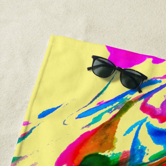 熱狂する色 ビーチタオル (インサイチュ)