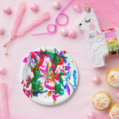 熱狂する色 ペーパープレート (パーティー)