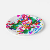 熱狂する色 ペーパープレート (アングル)