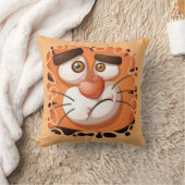 熱狂する虎 クッション (ブランケット)