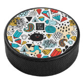 熱狂する頭 アイスホッケーパック (3/4)