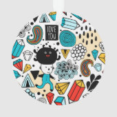 熱狂する頭 オーナメント (裏面)