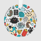 熱狂する頭 オーナメント (正面)