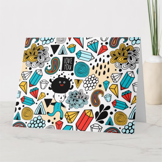 熱狂する頭 カード (正面)