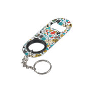 熱狂する頭 キーホルダー栓抜き (裏面アングル)