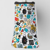 熱狂する頭 ゴルフヘッドカバー (回転90)