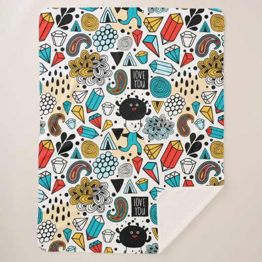 熱狂する頭 シェルパブランケット (正面)