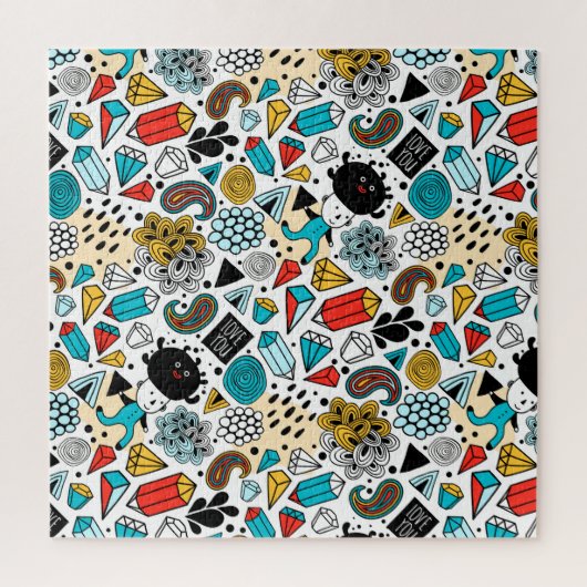 熱狂する頭 ジグソーパズル (縦)