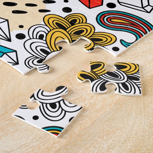 熱狂する頭 ジグソーパズル (側面)