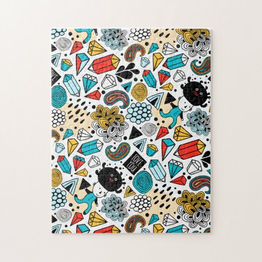 熱狂する頭 ジグソーパズル (縦)