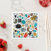 熱狂する頭 スタンダードカクテルナプキン (インサイチュ)