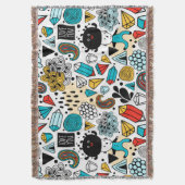 熱狂する頭 スローブランケット (正面縦)