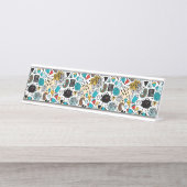 熱狂する頭 デスクネームプレート (正面)