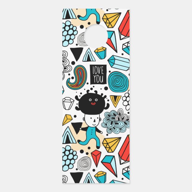 熱狂する頭 ドアノブサイン (正面)