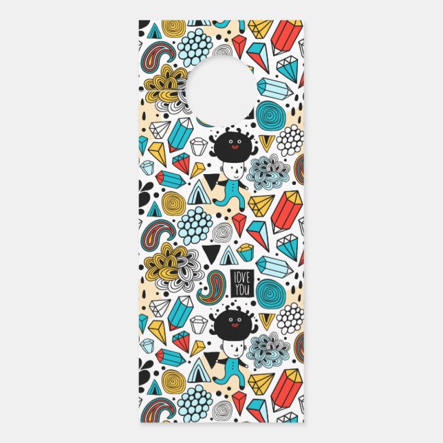 熱狂する頭 ドアノブサイン (正面)