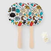 熱狂する頭 ハンドファン (正面&裏面)