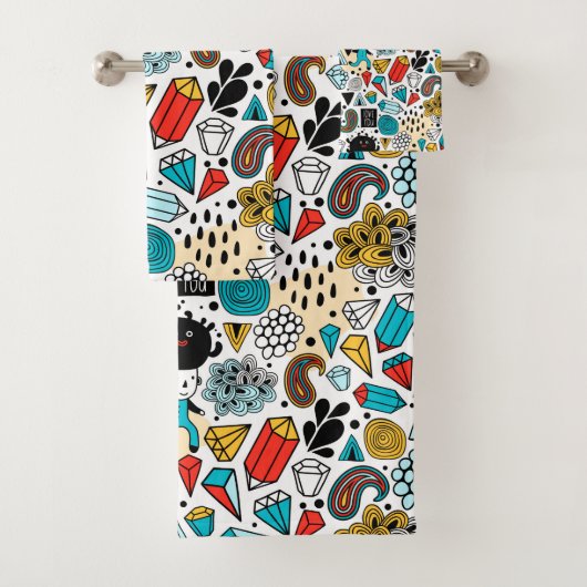 熱狂する頭 バスタオルセット (インサイチュ)