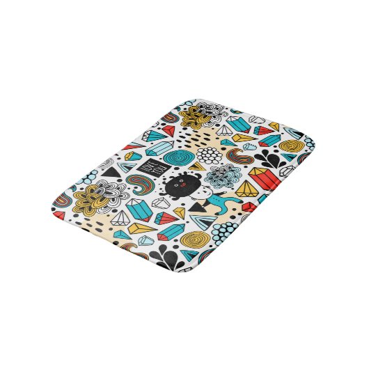 熱狂する頭 バスマット (アングル)