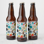 熱狂する頭 ビールラベル (ボトル)