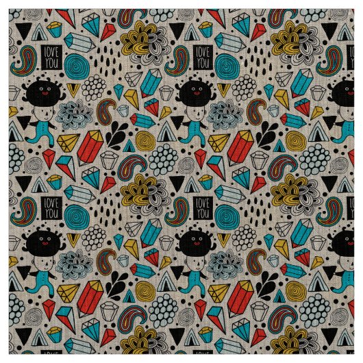 熱狂する頭 ファブリック (見本)