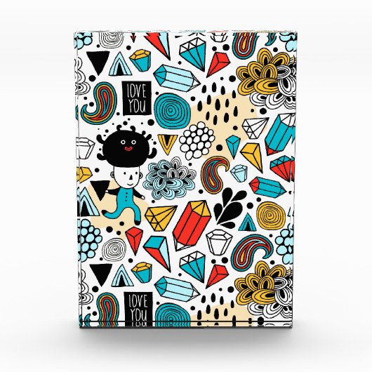 熱狂する頭 フォトブロック (正面)