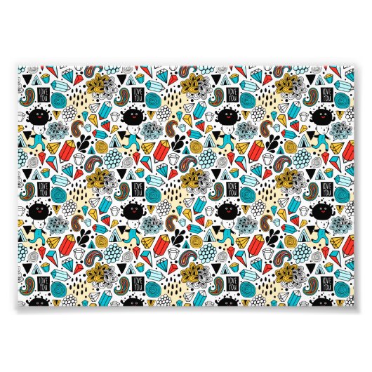 熱狂する頭 フォトプリント            (正面)