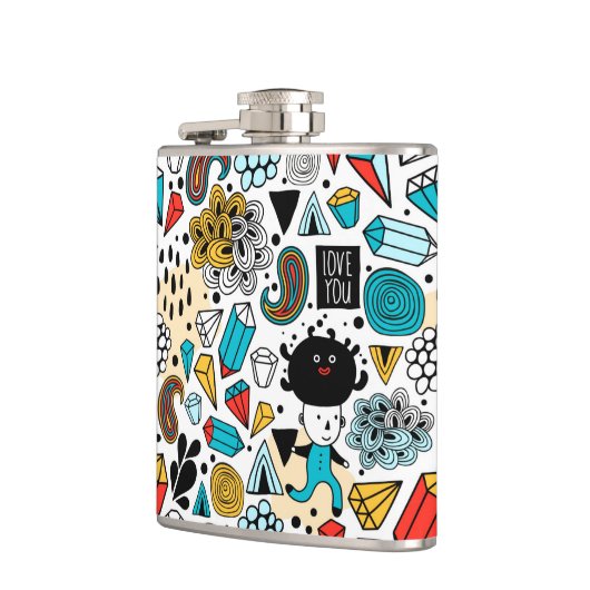 熱狂する頭 フラスク (左)