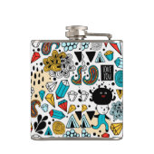 熱狂する頭 フラスク (裏面)