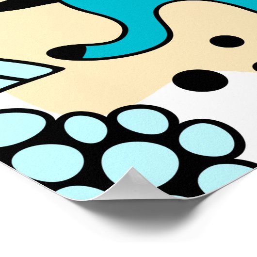 熱狂する頭 ポスター (角)