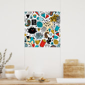 熱狂する頭 ポスター (キッチン)