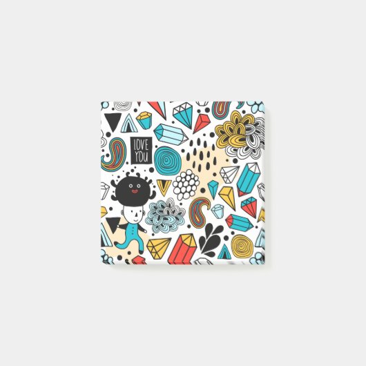 熱狂する頭 ポストイット (正面)