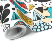 熱狂する頭 ラッピングペーパー (ロールコーナー)