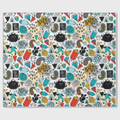 熱狂する頭 ラッピングペーパー (フラット)