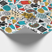 熱狂する頭 ラッピングペーパー (角)