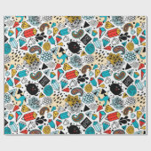 熱狂する頭 ラッピングペーパー (フラット)