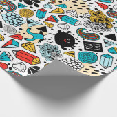 熱狂する頭 ラッピングペーパー (角)