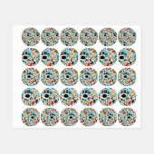 熱狂する頭 ラベル (シート)