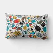 熱狂する頭 ランバークッション (裏面)