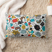 熱狂する頭 ランバークッション (ブランケット)