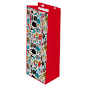 熱狂する頭 ワインギフトバッグ (正面アングル)