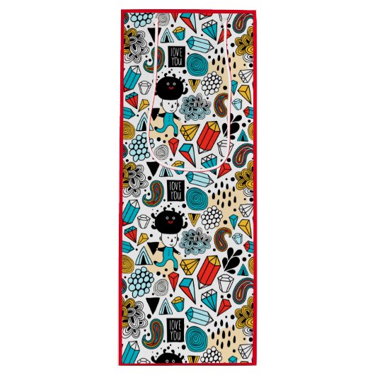 熱狂する頭 ワインギフトバッグ (正面)