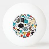 熱狂する頭 卓球ボール (正面)