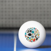 熱狂する頭 卓球ボール (ネット)