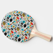 熱狂する頭 卓球ラケット (横)