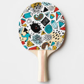 熱狂する頭 卓球ラケット (正面)