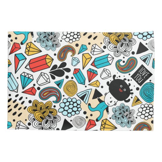 熱狂する頭 枕カバー (裏面)