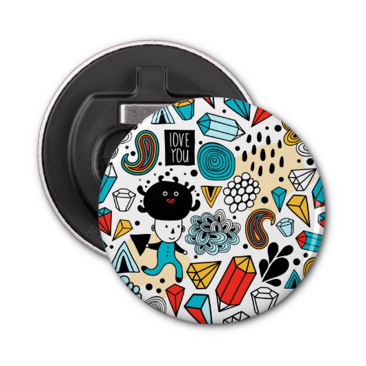 熱狂する頭 栓抜き (正面)