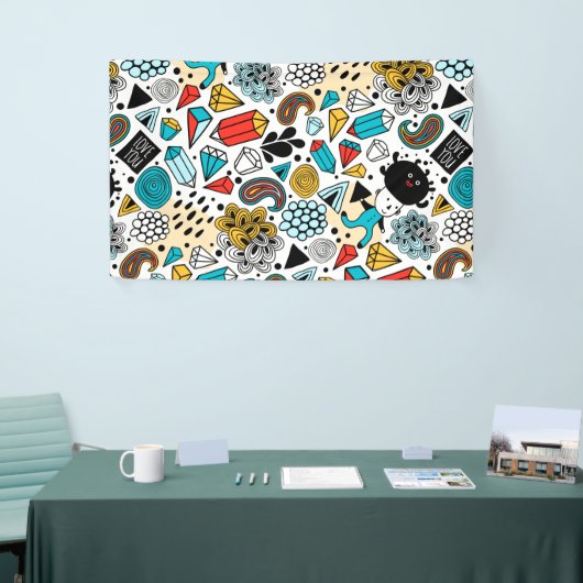 熱狂する頭 横断幕 (トレードショー)