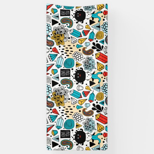 熱狂する頭 横断幕 (縦)