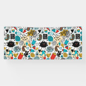 熱狂する頭 横断幕 (横)